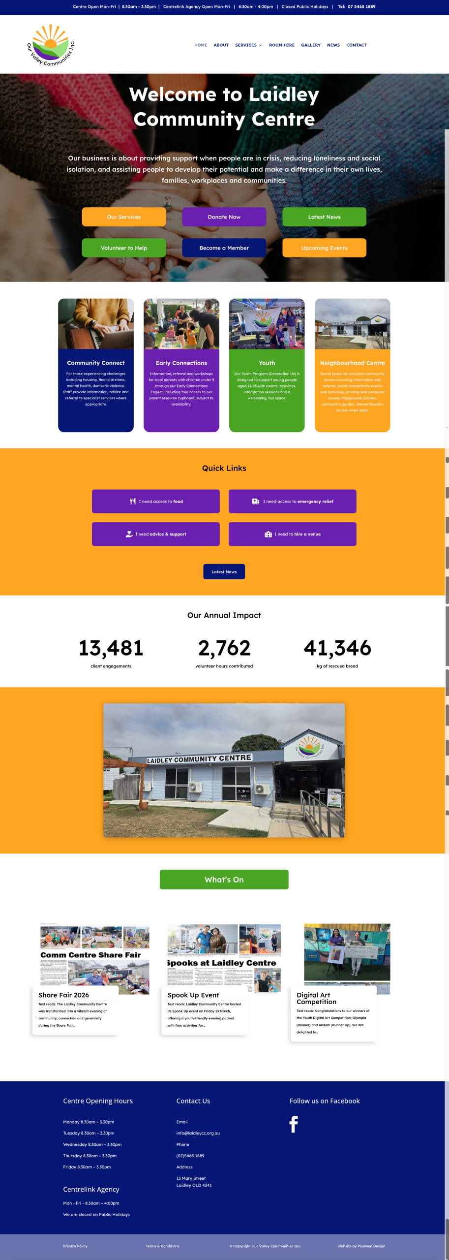 Full view of Katharine Knoetze Psychology website built by Pixelhen Design