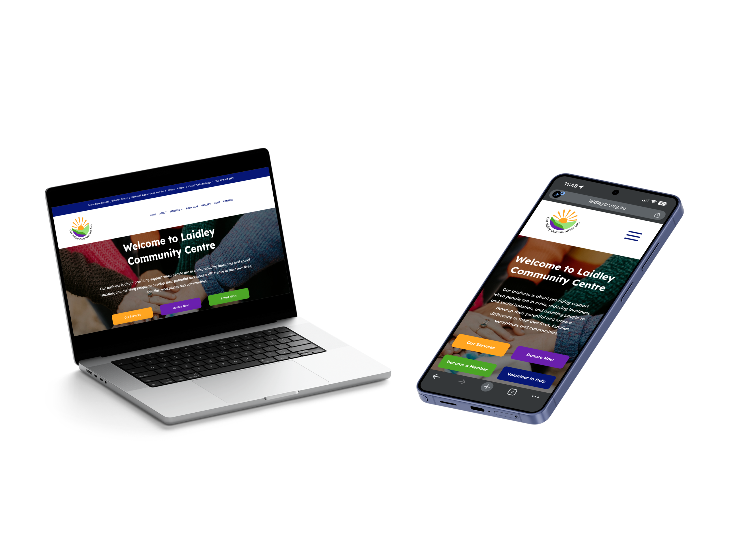 Responsive view of Katharine Knoetze Psychology site built byPi